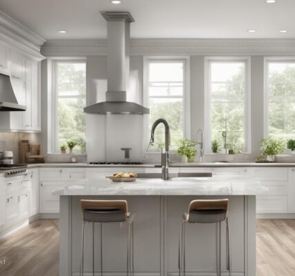 Biała kuchnia z czarnym blatem: aranżacje, jakie meble i podłoga wybrać?