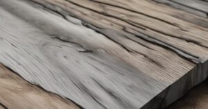 Szara kuchnia z drewnem - modny i stylowy wystr&oacute;j wnętrza z drewnianym blatem