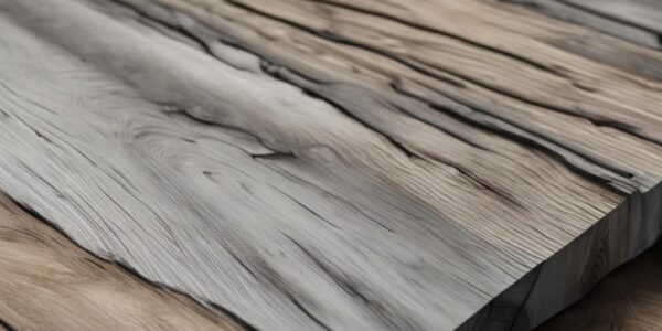 Szara kuchnia z drewnem - modny i stylowy wystrój wnętrza z drewnianym blatem