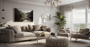 Wystr&oacute;j salonu: Inspiracje i aranżacje modnego projektu dla małych wnętrz