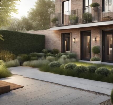 Mały ogród przy szeregowcu: Aranżacja i projekt w zabudowie szeregowej