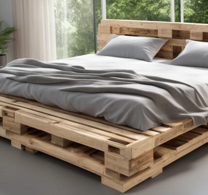 Łóżko z palet: zagłówek, paleta i szuflada – stylowy mebel do Twojego domu