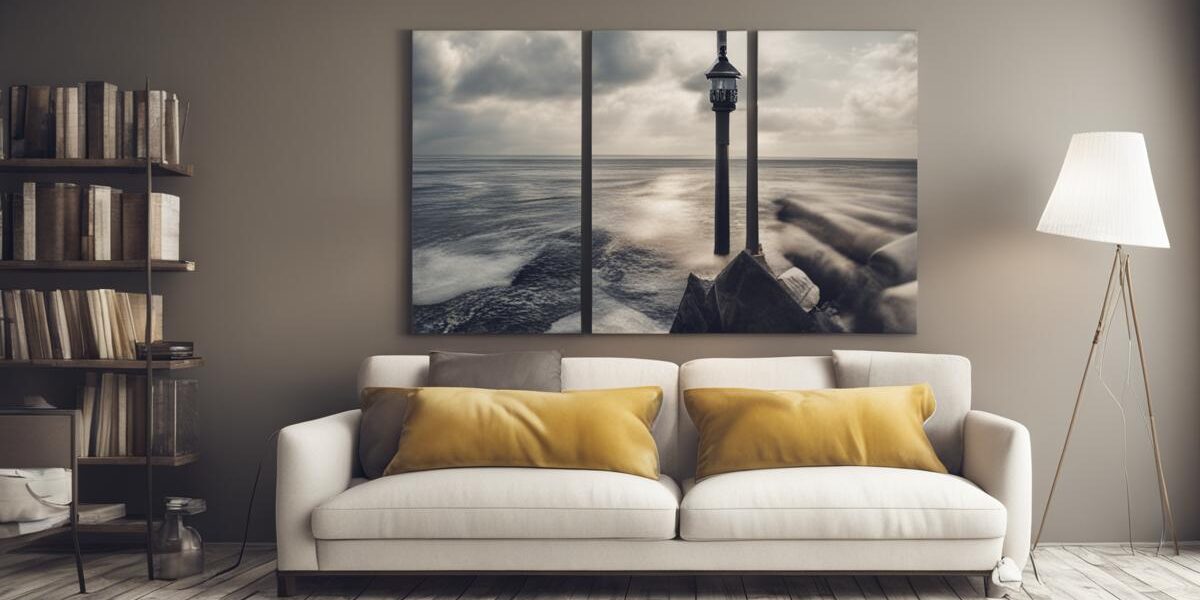 pomysł na ścianę za kanapą