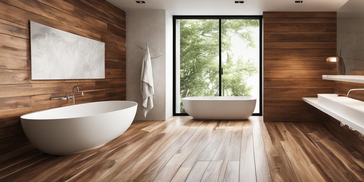 Łazienka aranżacje z drewnem: Modne inspiracje na 2023!