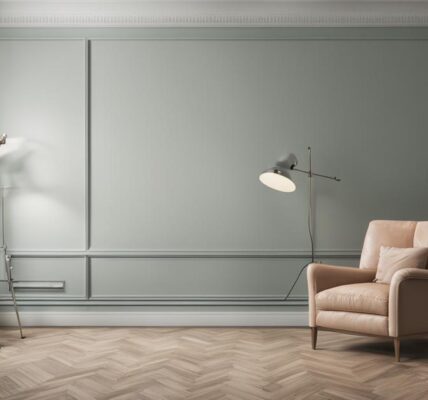 dwa kolory ścian w pokoju