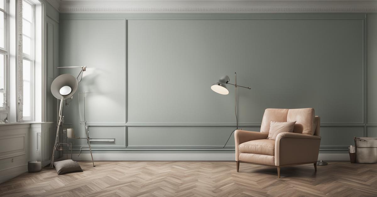 dwa kolory ścian w pokoju