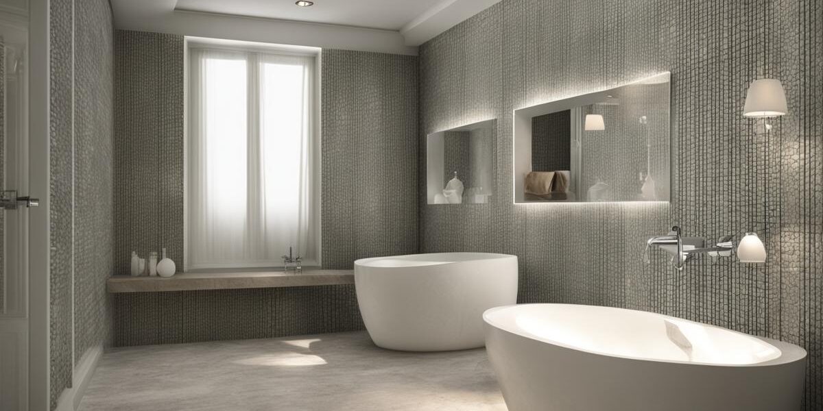 Łazienka z tapetą aranżacje: modna inspiracja dla efektownego wnętrza