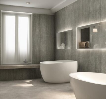 Łazienka z tapetą aranżacje: modna inspiracja dla efektownego wnętrza