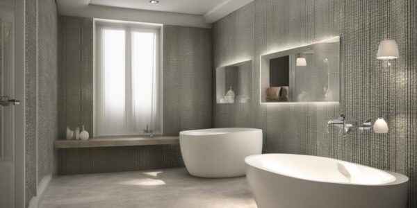 Łazienka z tapetą aranżacje: modna inspiracja dla efektownego wnętrza