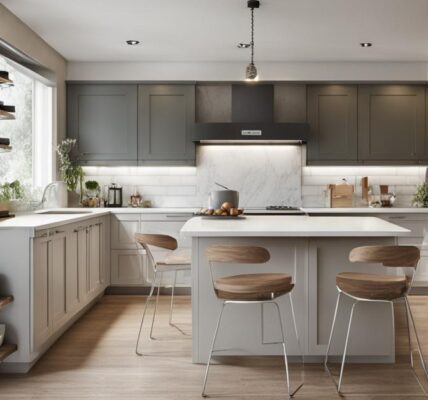 Kuchnia z oknem w kształcie U: inspiracje i aranżacja w stylu Dom i Ogród
