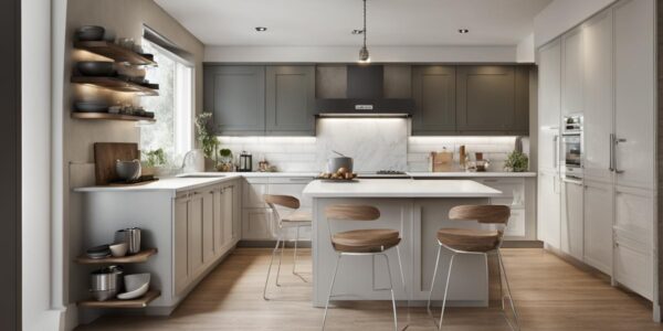 Kuchnia z oknem w kształcie U: inspiracje i aranżacja w stylu Dom i Ogród